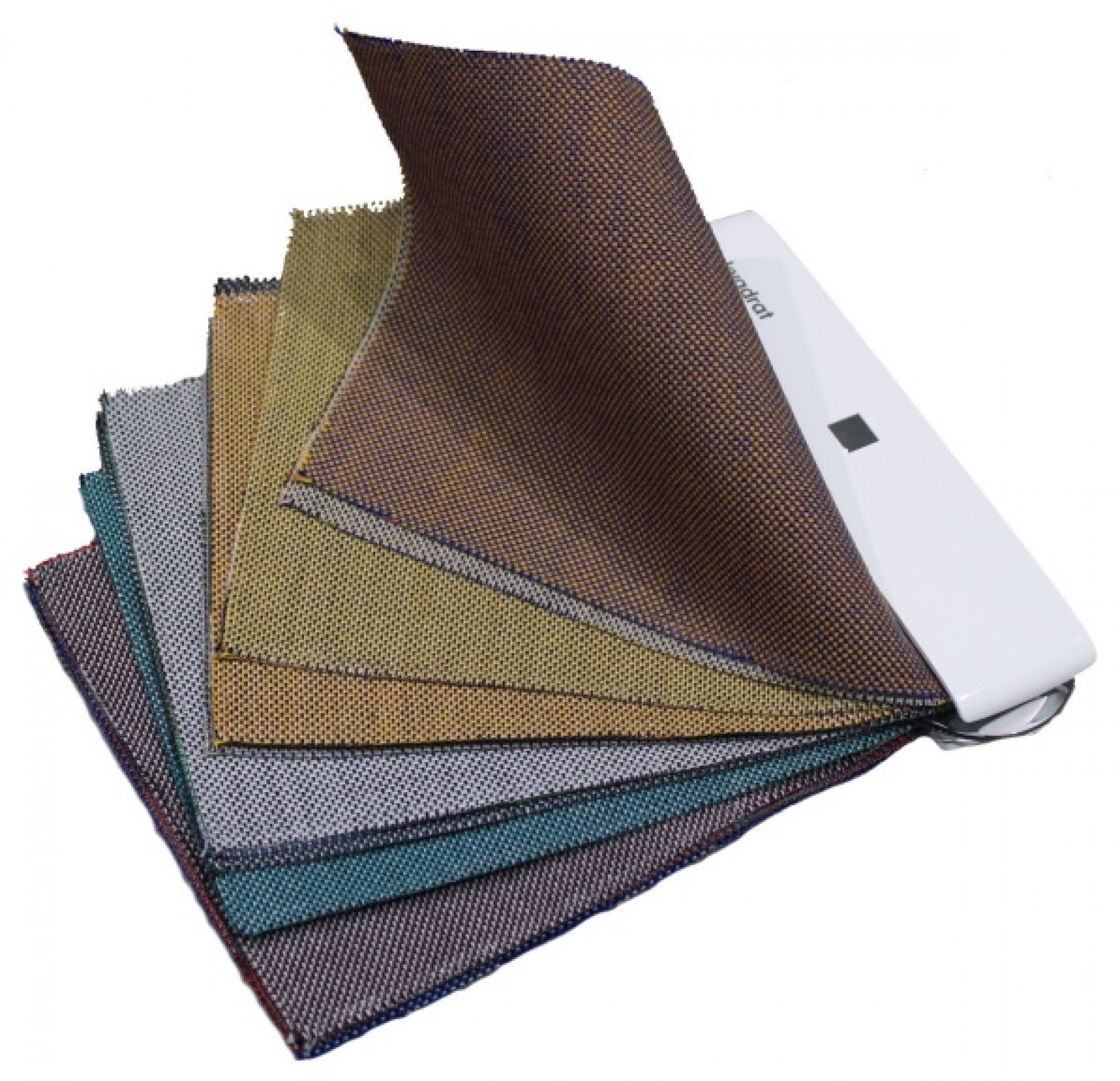 Stoffmuster Surface by Hay, verschiedene Farben und Texturen für Polster und Möbelstoffe.